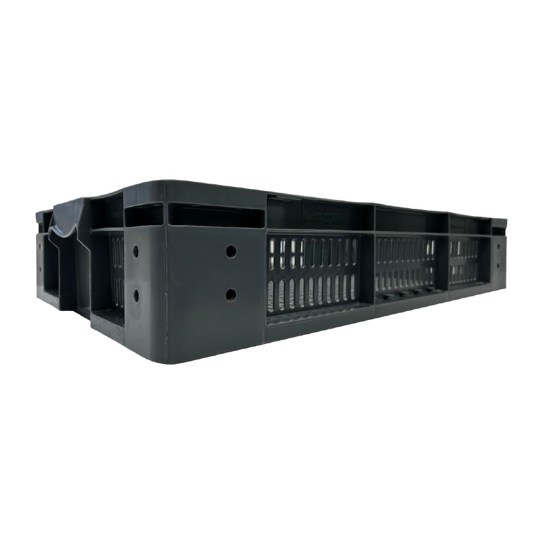 DX999 Vogue Perforated Plastic Storage Crate 600x400x120mm