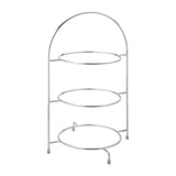 DY298 Utopia Chrome Three Tier Cake Stand 270mm