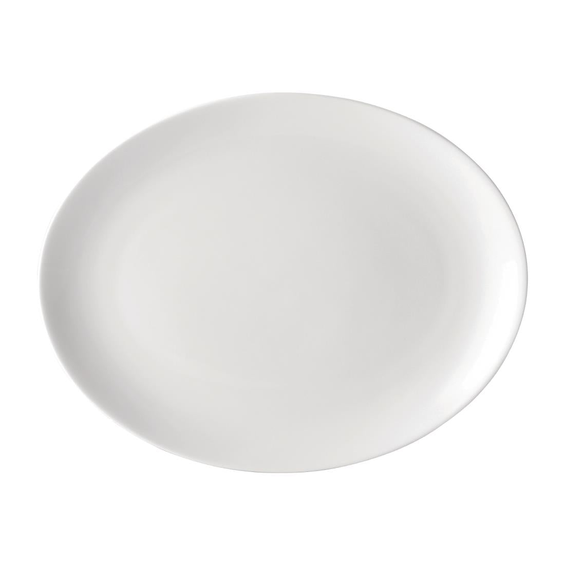 DY320 Utopia Pure White Oval Plates 250mm (Pack of 24)