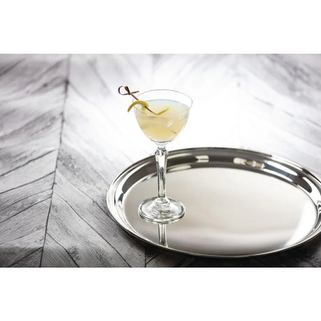 J828 Olympia Stainless Steel Round Service Tray 305mm - JD Catering Equipment Solutions Ltd