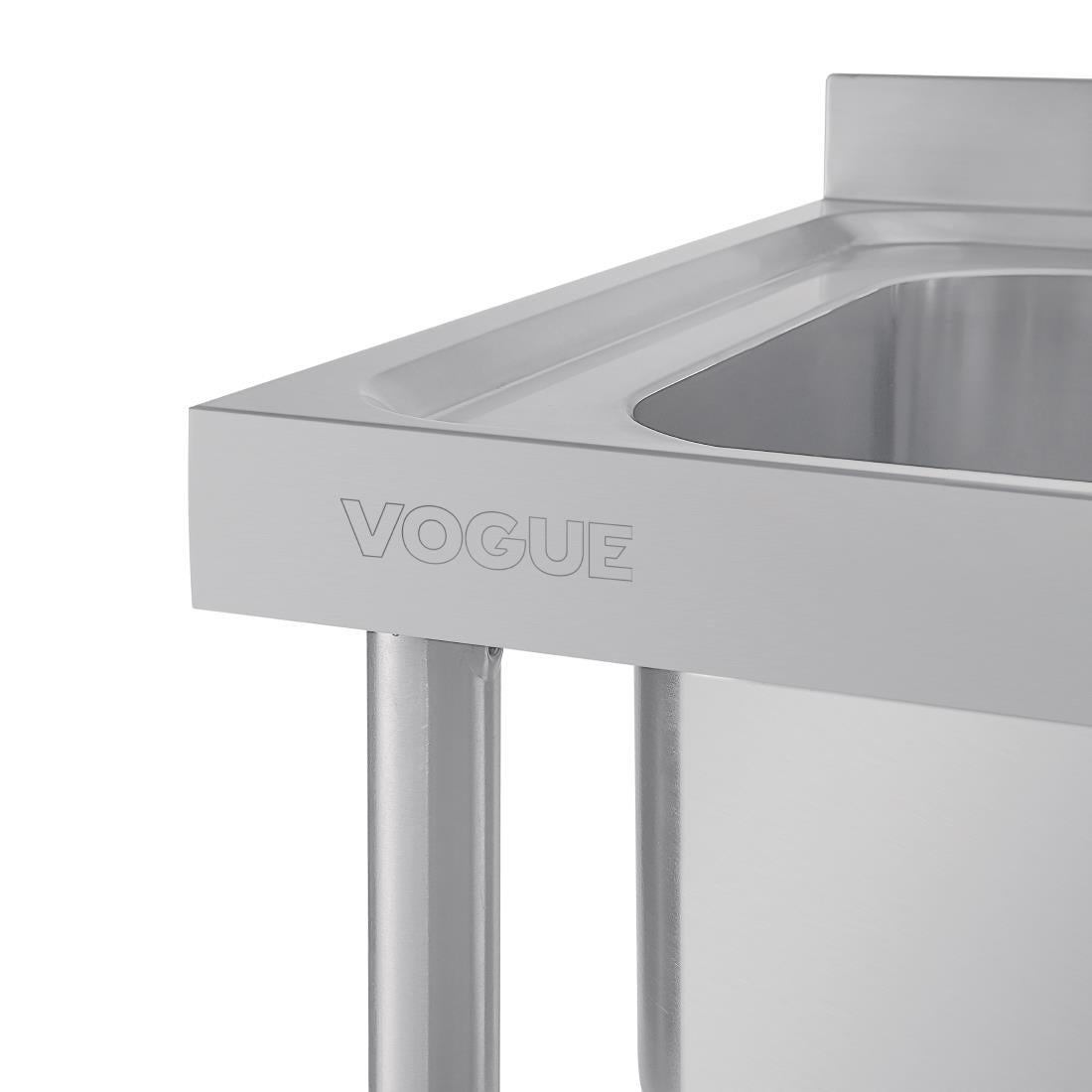 Vogue Double Sink Right Hand Drainer 1500mm