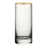 DZ443 Utopia Hayworth Hiball Gold Rim Glasses 355ml (Pack of 6)