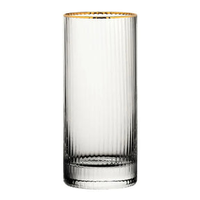 DZ443 Utopia Hayworth Hiball Gold Rim Glasses 355ml (Pack of 6) - JD Catering Equipment Solutions Ltd