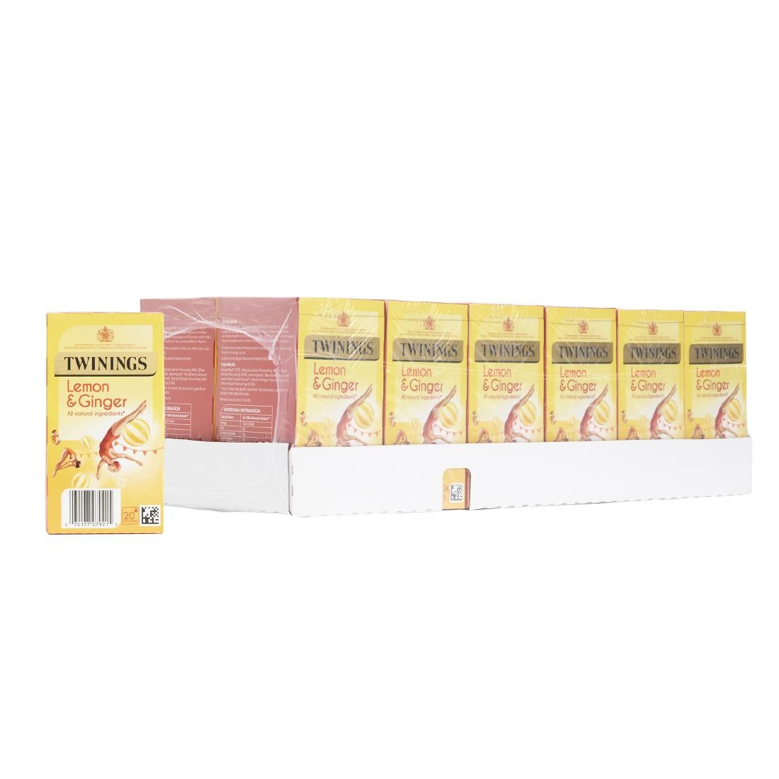 DZ462 Twinings Lemon & Ginger Enveloped Tea Bags (Pack of 240)