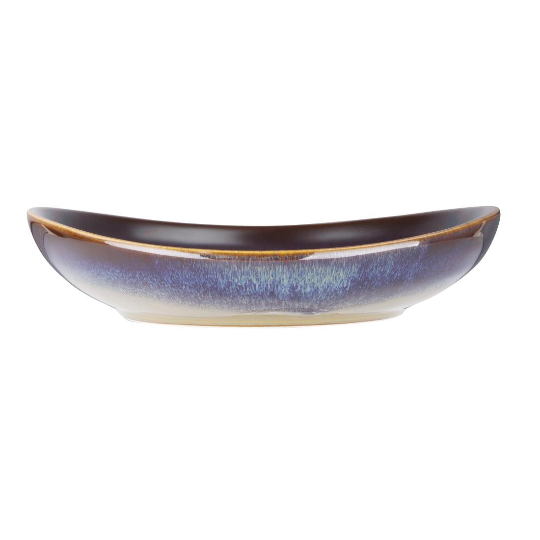 DZ698 Olympia Birch Aubergine Wide Bowls 205mm (Pack of 6)