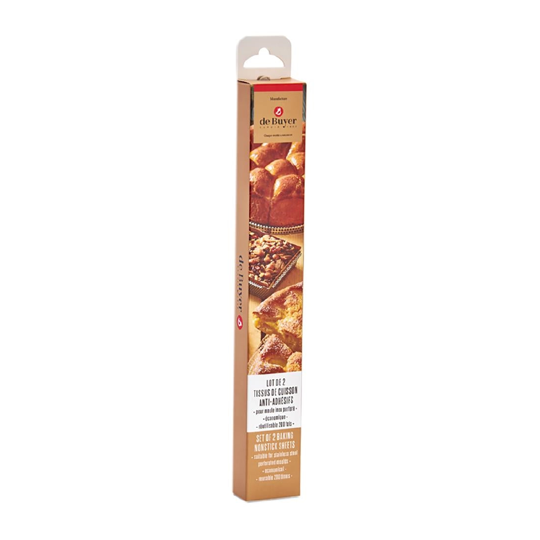 DZ715 De Buyer Special Non-stick Baking Sheet for 24cm GEO forme Mould (Pack 2)