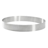 DZ762 De Buyer Perforated Stainless Steel Straight Tart Ring 245x35mm