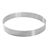 DZ762 De Buyer Perforated Stainless Steel Straight Tart Ring 245x35mm