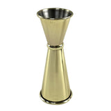 DZ781 Beaumont Gold Plated Banded Jigger 25ml/35ml/50ml