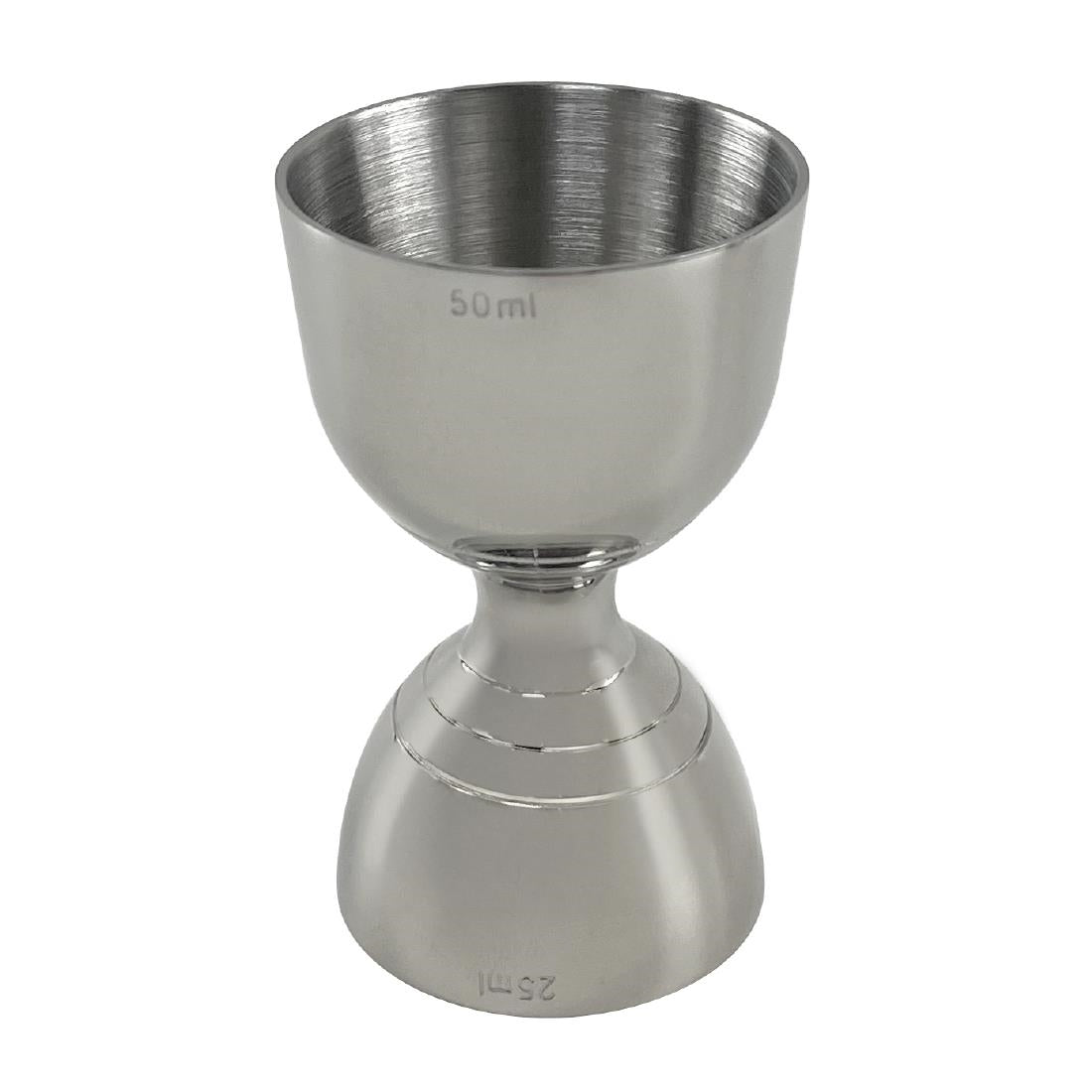 DZ782 Beaumont Stainless Steel Bell Jigger 25ml/50ml