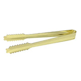 DZ789 Beaumont Stainless Steel Ice Tongs Gold Plated 7'' - JD Catering Equipment Solutions Ltd