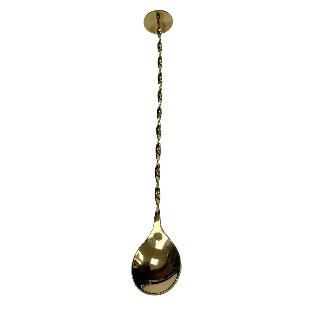 DZ796 Beaumont Gold Plated Cocktail Spoon With Masher
