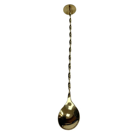 DZ796 Beaumont Gold Plated Cocktail Spoon With Masher