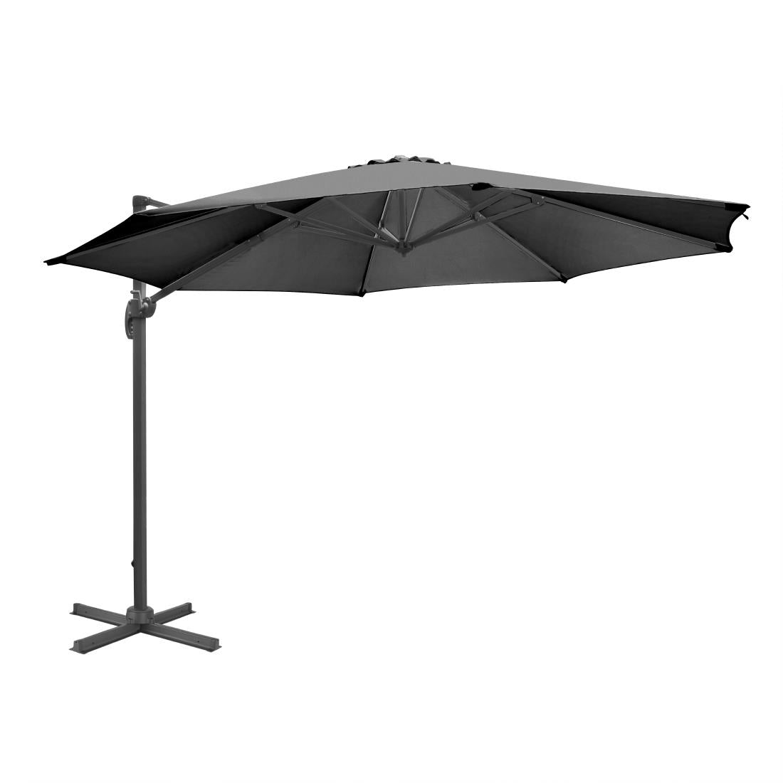 DZ872 Bolero Venice Heavy Duty Parasol Black 3.5m