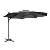 DZ872 Bolero Venice Heavy Duty Parasol Black 3.5m