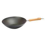 DZ888 Dexam School of Wok Pre-Seasoned Carbon Steel Flat Base Wok 270mm
