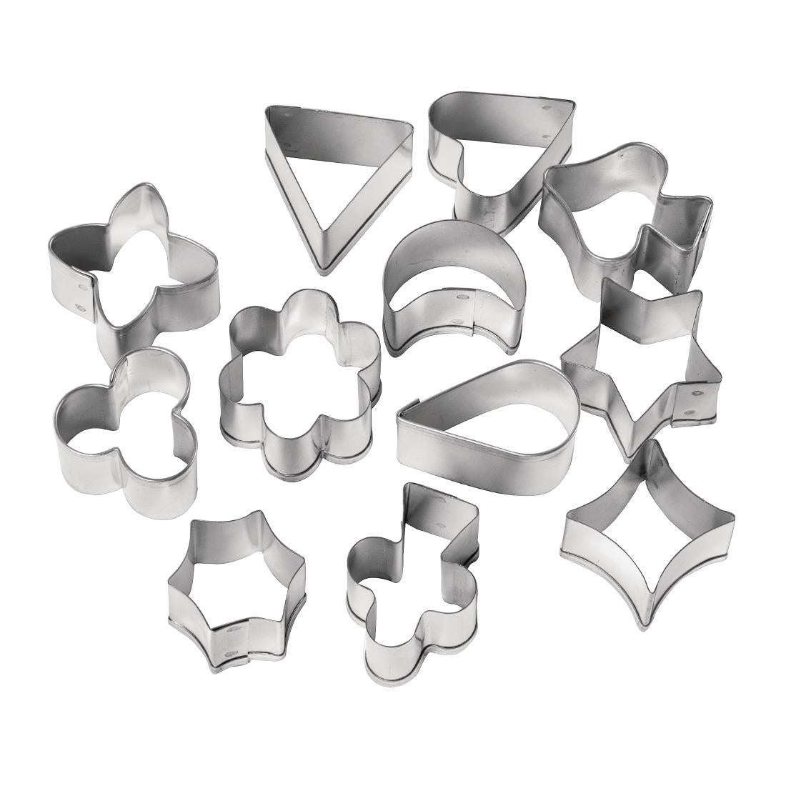 E002 Vogue Aspic Pastry Cutter Set Large (Pack of 12)