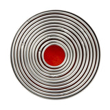E013 Vogue Round Plain Pastry Cutter Set (Pack of 11)