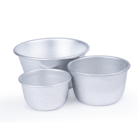 E046 Vogue Aluminium Mini Pudding Basin 284ml E046