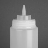 E093 Vogue Clear Wide Neck Squeeze Sauce Bottle 32oz