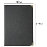 E221 Olympia Faux Leather Menu Cover