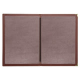 E222 Olympia Faux Leather Menu Cover A4 Burgundy