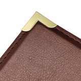 E222 Olympia Faux Leather Menu Cover A4 Burgundy
