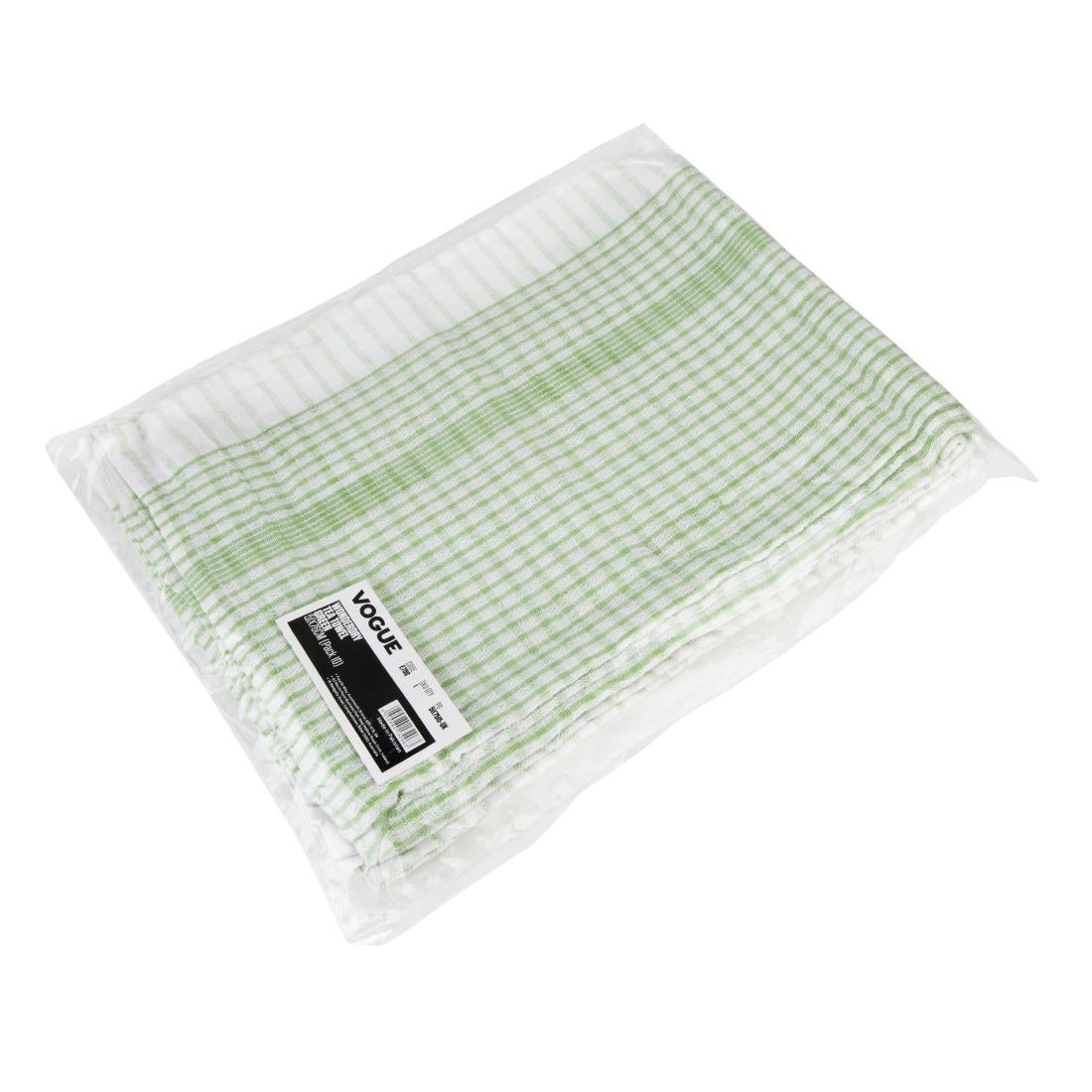 E700 Vogue Wonderdry Tea Towels Green (Pack of 10)