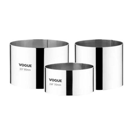 E891 Vogue Mousse Ring 35 x 70mm - JD Catering Equipment Solutions Ltd