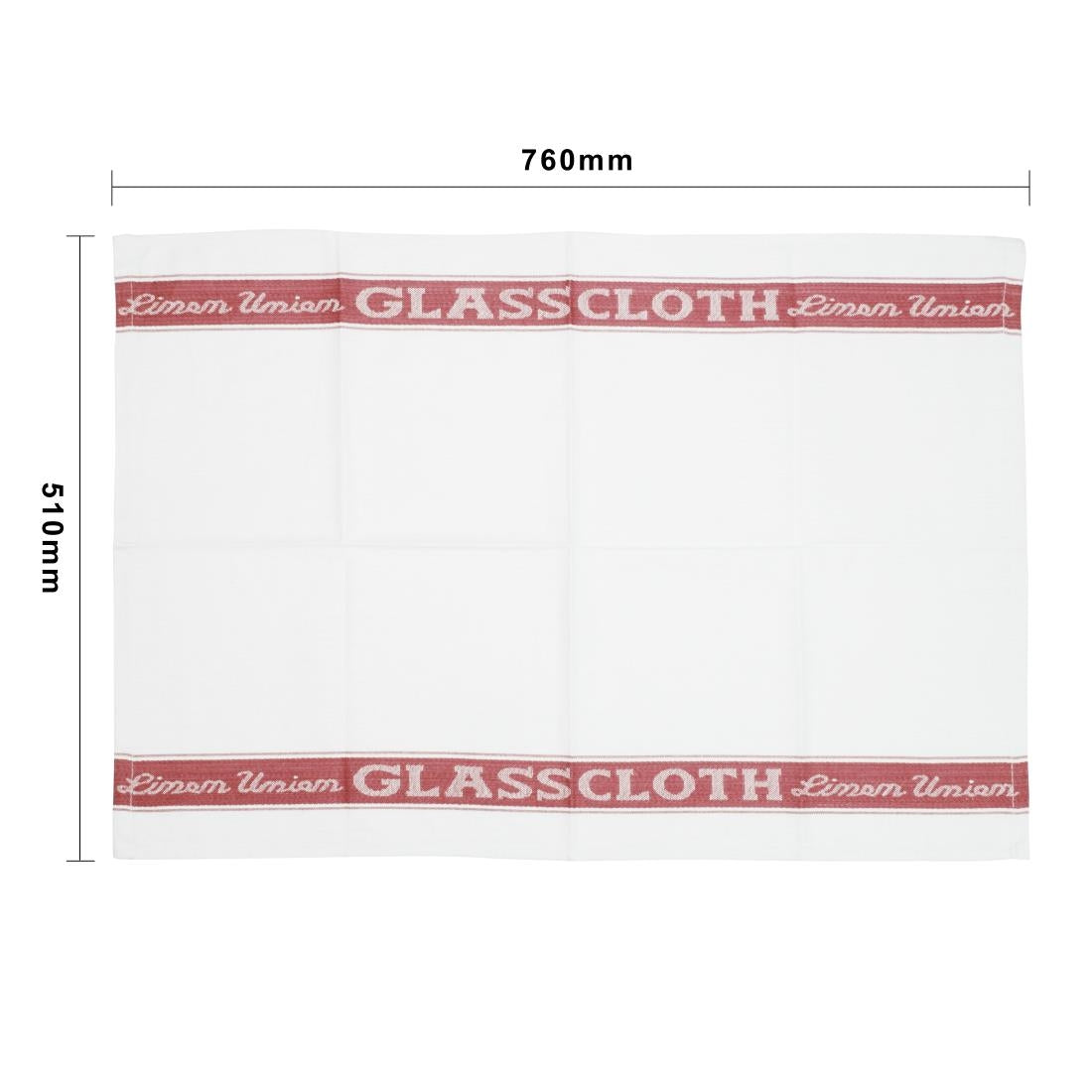 E910 Vogue Glass Cloth Red