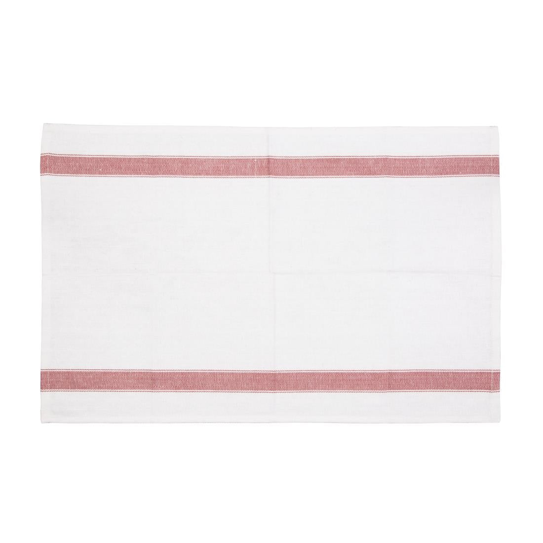 E915 Vogue Heavy Tea Towel Red