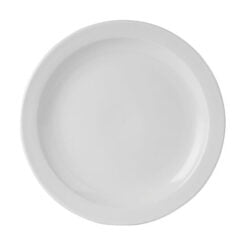 Pack Size 6 - Simply Tableware Simply Tableware Narrow Rim 25.5cm/10" Plate - EC1003