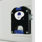 W945-CNS Elite Double Door Coin Return Locker with Sloping Top Graphite Blue