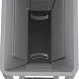 F603 Rubbermaid Slim Jim Container With Venting Channels Grey 60Ltr