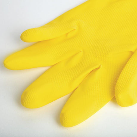 FA292-S MAPA Vital 124 Liquid-Proof Light-Duty Janitorial Gloves Yellow Small