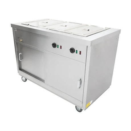 FA353 Parry Mobile Hot Cupboard with Bain Marie Top HOT12BM - JD Catering Equipment Solutions Ltd