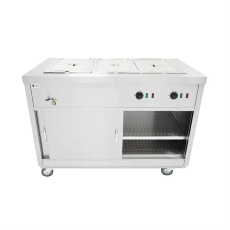 FA353 Parry Mobile Hot Cupboard with Bain Marie Top HOT12BM - JD Catering Equipment Solutions Ltd