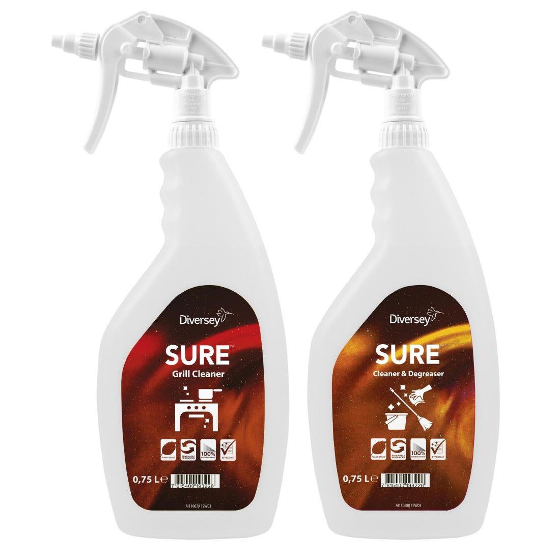 FA403 SURE Cleaner and Degreaser / Grill Cleaner Refill Bottles 750ml (6 Pack)