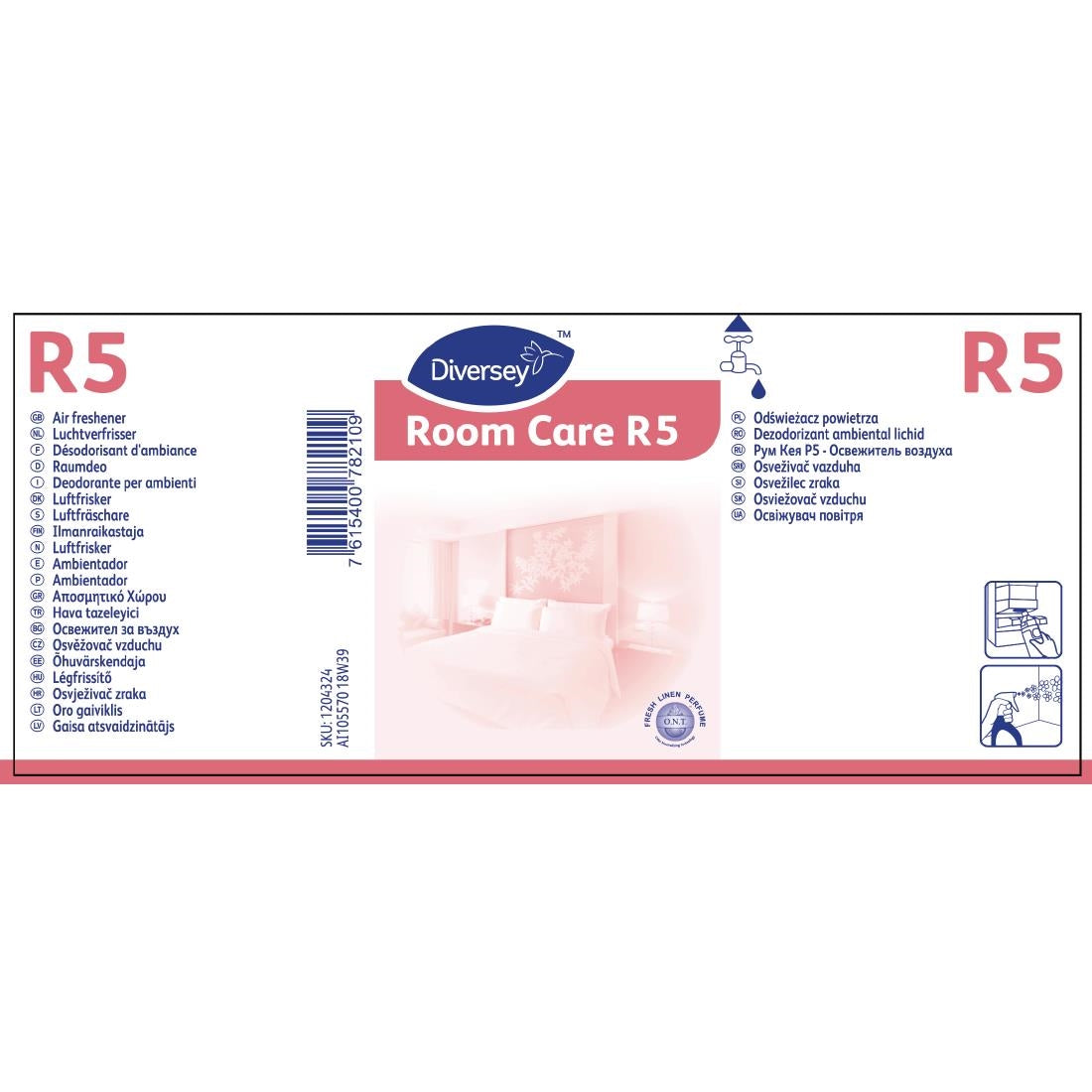 FA408 Room Care R5 Air Conditioner Refill Bottles 300ml (6 Pack)