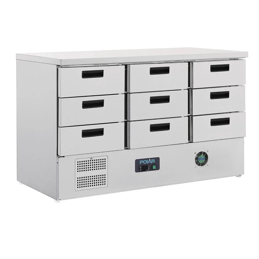 FA441 Polar G-Series Refrigerated Counter with 9 Drawers 368Ltr - JD Catering Equipment Solutions Ltd