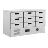 FA441 Polar G-Series Refrigerated Counter with 9 Drawers 368Ltr - JD Catering Equipment Solutions Ltd
