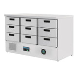 FA441 Polar G-Series Refrigerated Counter with 9 Drawers 368Ltr - JD Catering Equipment Solutions Ltd