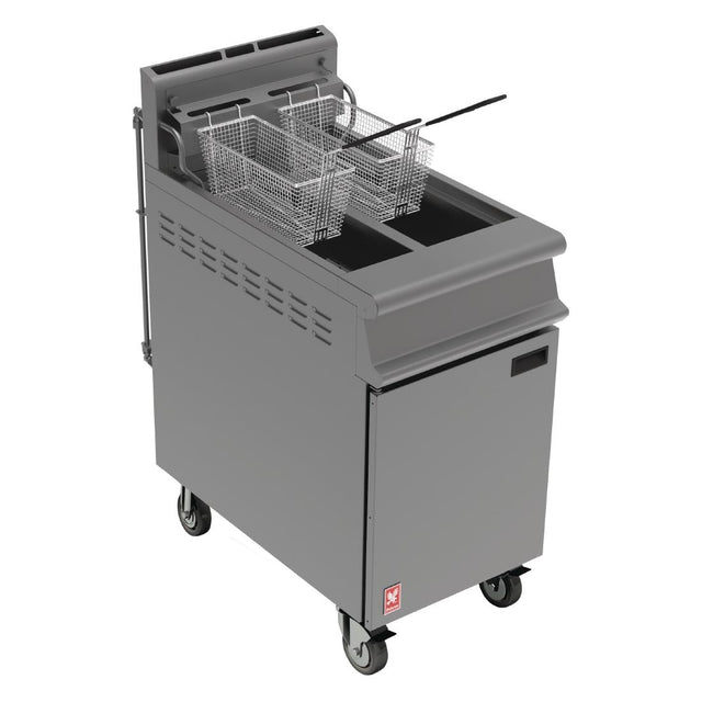 Falcon Dominator Plus Free Standing Natural Gas Filtration Fryer on Castors G3845F