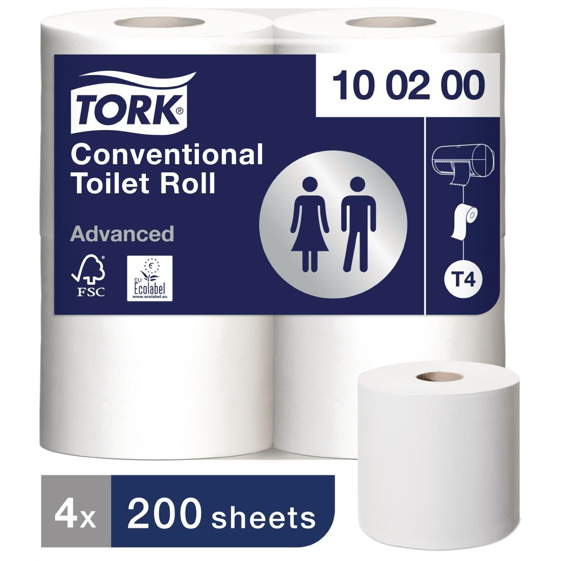 FA702 Tork Advanced Conventional Toilet Rolls (Pack of 36)