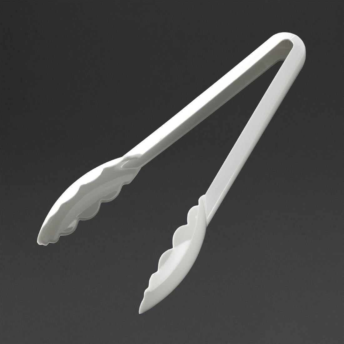 FA896 Matfer Bourgeat Exoglass Tongs White 9"