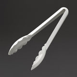 FA896 Matfer Bourgeat Exoglass Tongs White 9"