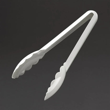 FA896 Matfer Bourgeat Exoglass Tongs White 9" - JD Catering Equipment Solutions Ltd