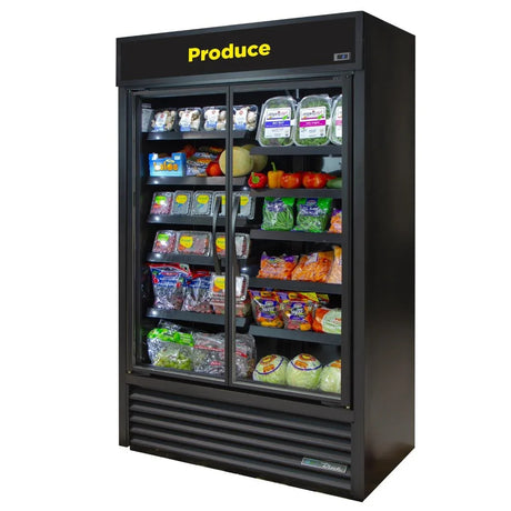 FB004 True Double Door Display Fridge TVM-48SL-HC-VM01 - JD Catering Equipment Solutions Ltd