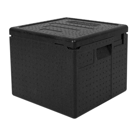 Cambro GoBox EPP Top Loading Four-Pizza Insulated Pizza Box Carrier Black