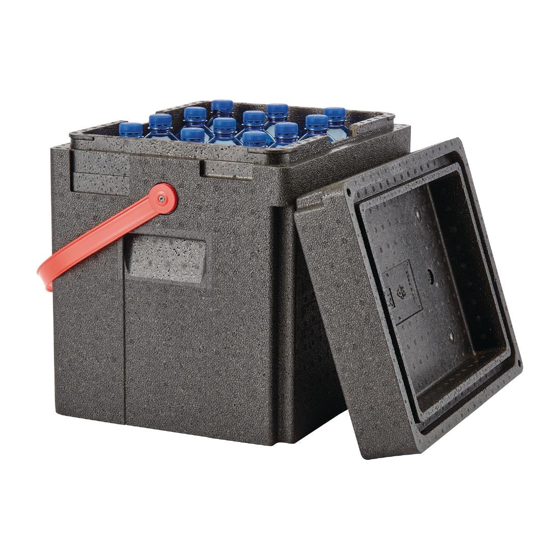 Cambro GoBox Tall Insulated Drinks Carrier with Strap Black 35Ltr